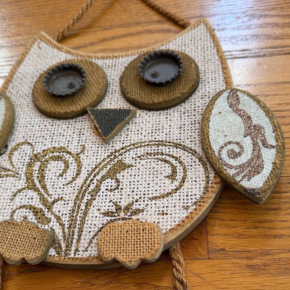 Source Unknown Owl Wall Hanging - Brown and White - Picture 3 of 6